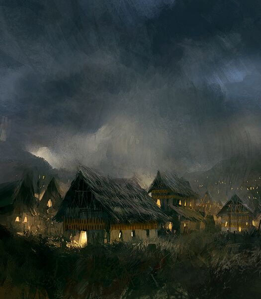 File:"Thatched Roof Huts" concept art.jpg