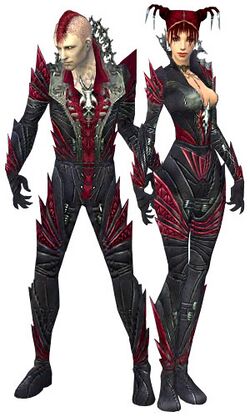 A male and female necromancer